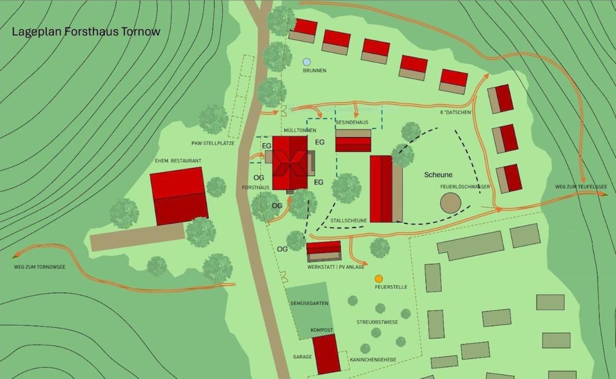 Wald- Und Seeidyll Im Historischen Forsthaus Neuruppin Zewnętrze zdjęcie